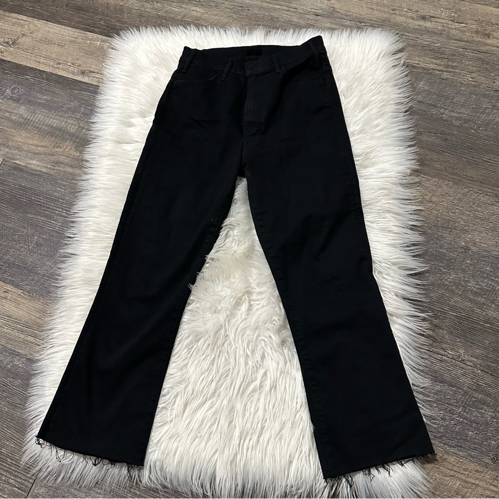 MOTHER The Hustler Ankle Fray Wash Not Guilty size 27 black style 1117-180